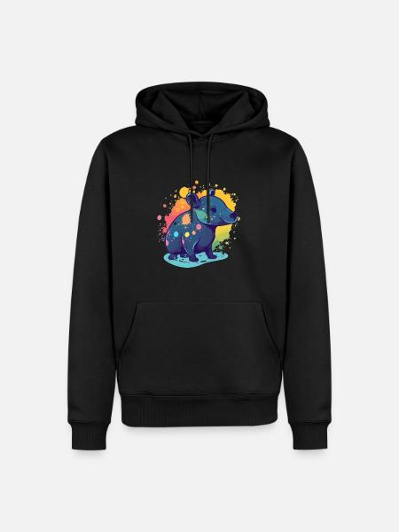 Cute Anime Style Malayan Kawaii - Men’s Premium Organic Hoodie - black