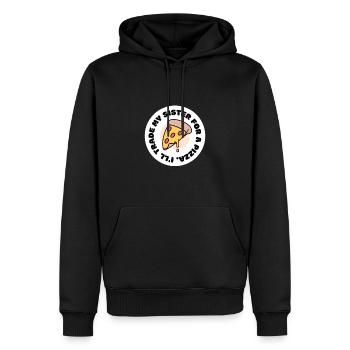 Soeur pour la pizza - Coquine - Sweat à capuche Premium bio Homme - noir - Devant - Nico (187cm)
