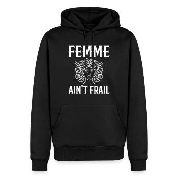 Medusa Illustration mythische Kreaturen - Männer Premium Bio Hoodie - Schwarz - Vorne - Nico (187cm)