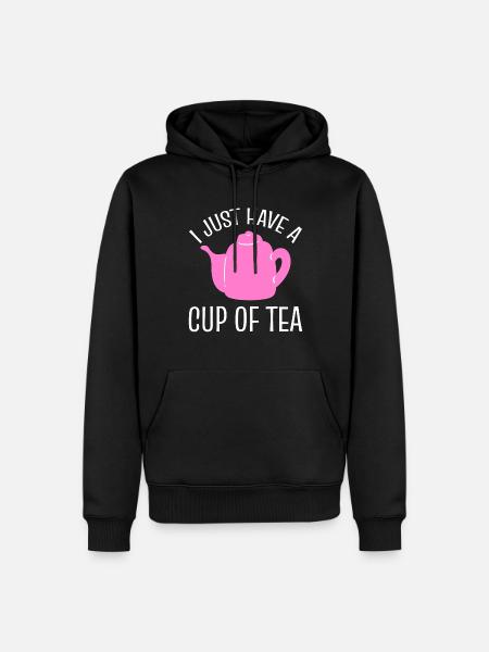Lustiger Teeliebhaber Teetrinker - Männer Premium Bio Hoodie - Schwarz