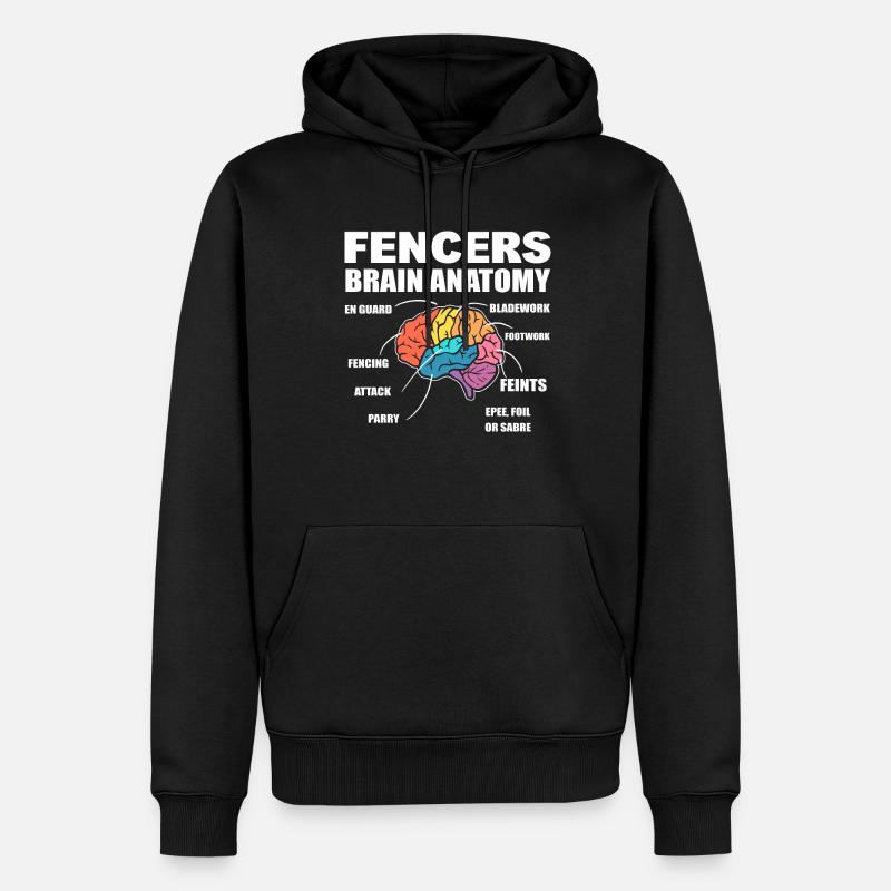 Fechten Kampfsport Fechter - Männer Premium Bio Hoodie - Schwarz