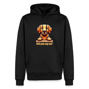 Mignon Golden Retriever - Sweat à capuche Premium bio Homme - noir - Devant - Nico (187cm)