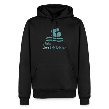 Swim Work Life Balance - Schwimmer Sport - Männer Premium Bio Hoodie - Schwarz - Vorne - Nico (187cm)