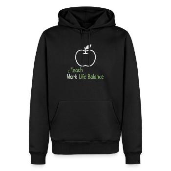 Lehren Sie Work-life-balance – Lehrer - Männer Premium Bio Hoodie - Schwarz - Vorne - Nico (187cm)