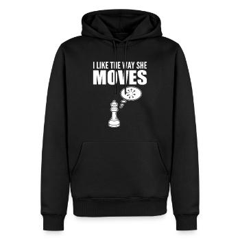 I Like The Way She Moves Brettspiel - Männer Premium Bio Hoodie - Schwarz - Vorne - Nico (187cm)