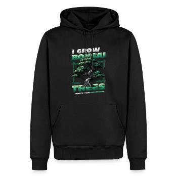 Cultiver des bonsaïs Superpower Japanese Bonsaï - Sweat à capuche Premium bio Homme - noir - Devant - Nico (187cm)