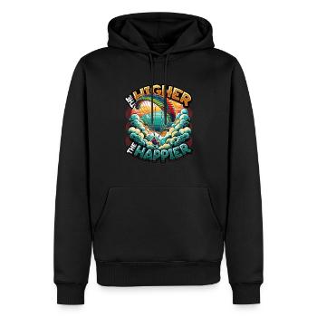 Fallschirmspringen Parachute Skydiving Paraglider - Männer Premium Bio Hoodie - Schwarz - Vorne - Nico (187cm)
