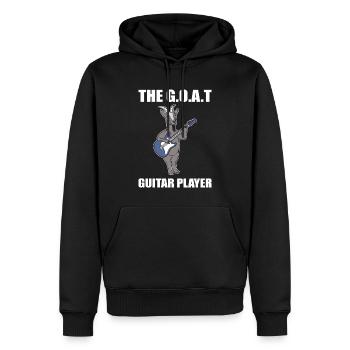 Ziege Gitarrist Gitarre - Männer Premium Bio Hoodie - Schwarz - Vorne - Nico (187cm)