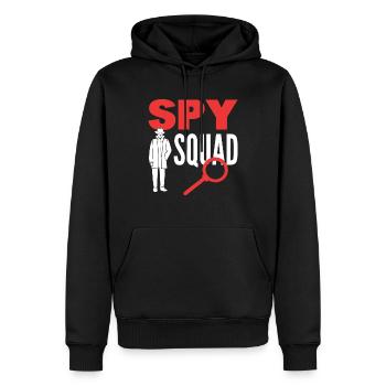 Spy Squad Privatdetektiv - Männer Premium Bio Hoodie - Schwarz - Vorne - Nico (187cm)