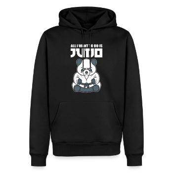 All I Want To Do Is Judo Judoka - Männer Premium Bio Hoodie - Schwarz - Vorne - Nico (187cm)