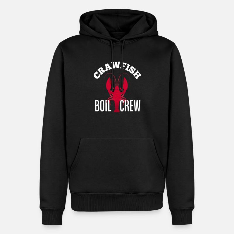 Écrevisses saison disant cadeau - Sweat à capuche Premium bio Homme - noir