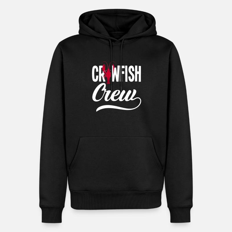 Langusten Team - Männer Premium Bio Hoodie - Schwarz