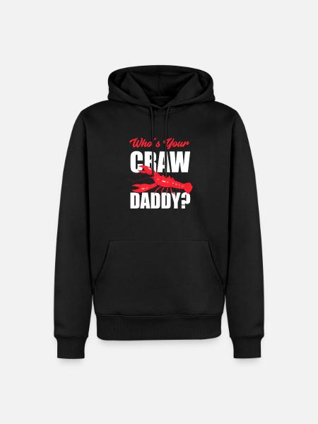 Crawfish Dad Pun Saying - Men’s Premium Organic Hoodie - black