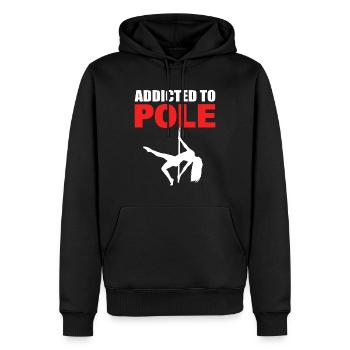Lustiger Poledance Fitness Tänzerin - Männer Premium Bio Hoodie - Schwarz - Vorne - Nico (187cm)