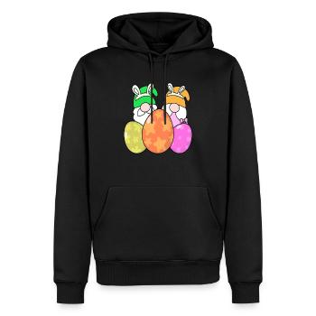 Oeufs de Pâques Pâques - Sweat à capuche Premium bio Homme - noir - Devant - Nico (187cm)