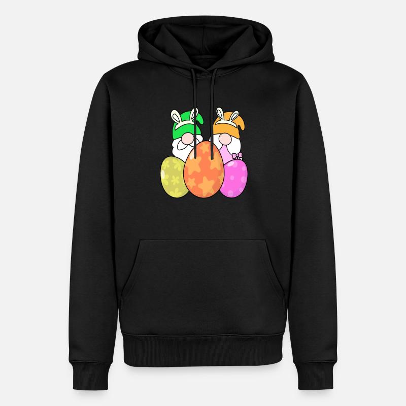 Oeufs de Pâques Pâques - Sweat à capuche Premium bio Homme - noir
