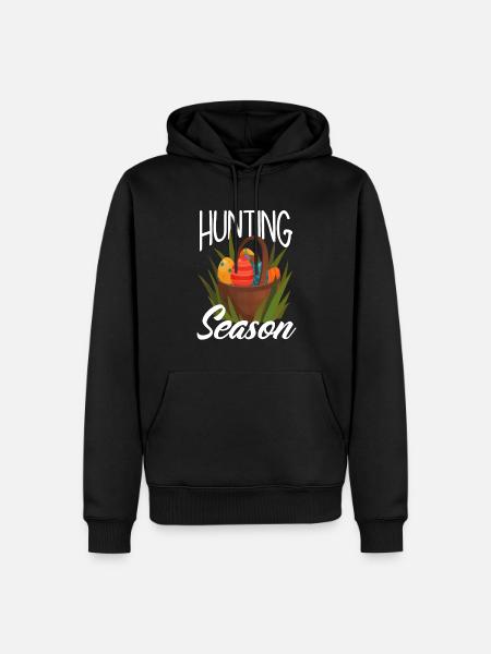 Hunts Season Easter Easter Eggs - Men’s Premium Organic Hoodie - black