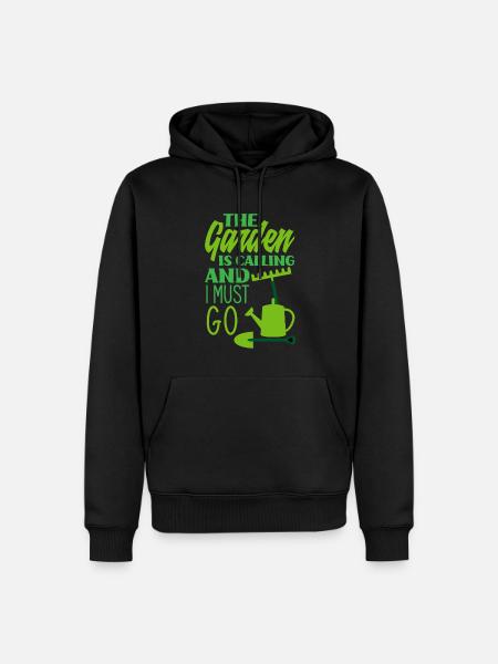 Garden Gardener - Men’s Premium Organic Hoodie - black