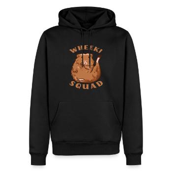 Meerschweinchen Team - Männer Premium Bio Hoodie - Schwarz - Vorne - Nico (187cm)