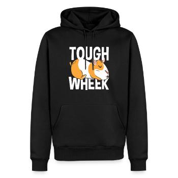 Meerschweinchen Geschenkidee Tier - Männer Premium Bio Hoodie - Schwarz - Vorne - Nico (187cm)