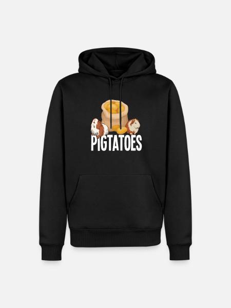 Peace Dear Guinea Pigs - Men’s Premium Organic Hoodie - black