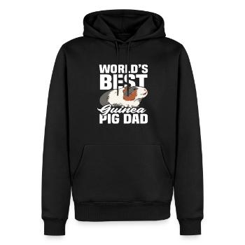 Weltbester Meerschweinchen Papa - Männer Premium Bio Hoodie - Schwarz - Vorne - Nico (187cm)