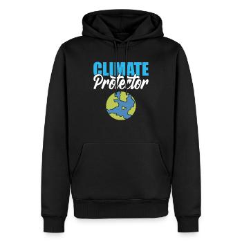 Globale Erwärmung Grüner Aktivist - Männer Premium Bio Hoodie - Schwarz - Vorne - Nico (187cm)
