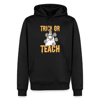 Trick Or Teach Lehrer - Männer Premium Bio Hoodie - Schwarz - Vorne - Nico (187cm)