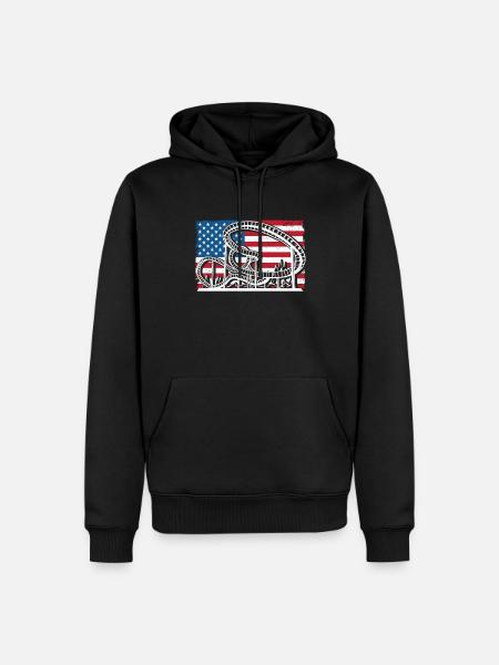 Roller coaster USA - Men’s Premium Organic Hoodie - black