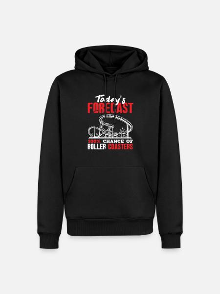Roller Coaster Prediction - Men’s Premium Organic Hoodie - black