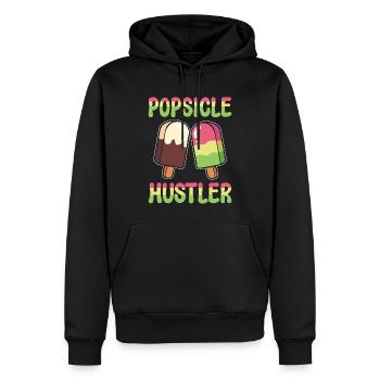 Lustiger Eis am Stiel Konditor - Männer Premium Bio Hoodie - Schwarz - Vorne - Nico (187cm)