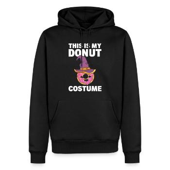 Donut -Liebhaber Bäcker - Männer Premium Bio Hoodie - Schwarz - Vorne - Nico (187cm)