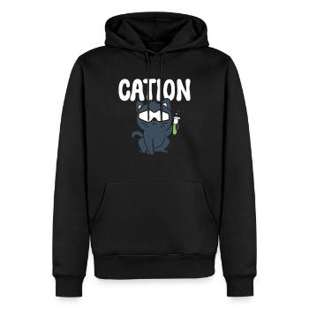 Cation Labortechniker - Männer Premium Bio Hoodie - Schwarz - Vorne - Nico (187cm)