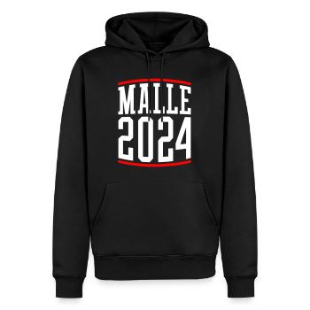 Malle 2024 Mallorca - Männer Premium Bio Hoodie - Schwarz - Vorne - Nico (187cm)
