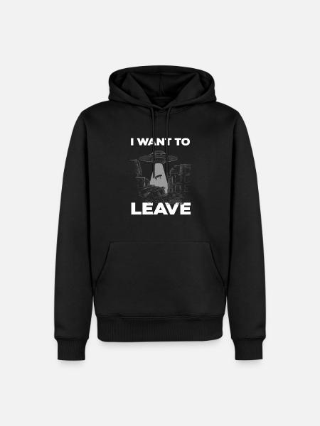 Alien Abduction Alien Gift Idea - Men’s Premium Organic Hoodie - black