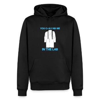 Science Pun Forschungswissenschaftler - Männer Premium Bio Hoodie - Schwarz - Vorne - Nico (187cm)