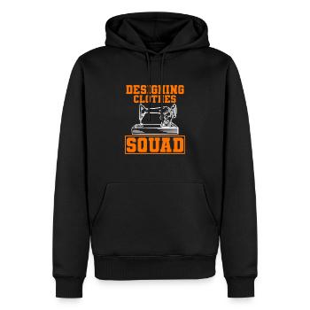 Nähmaschinenliebhaber Stylist - Männer Premium Bio Hoodie - Schwarz - Vorne - Nico (187cm)