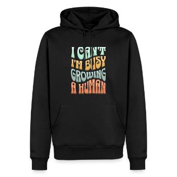 Je n’arrive pas à tomber enceinte Grossesse - Sweat à capuche Premium bio Homme - noir - Devant - Nico (187cm)