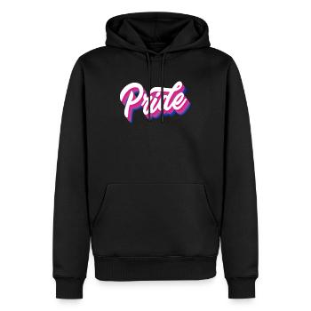 Proud Bisexual Gender Bisexuality - Men’s Premium Organic Hoodie - black - Front - Nico (187cm)