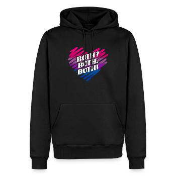 Bisexuell Beide Beide Beide - Männer Premium Bio Hoodie - Schwarz - Vorne - Nico (187cm)