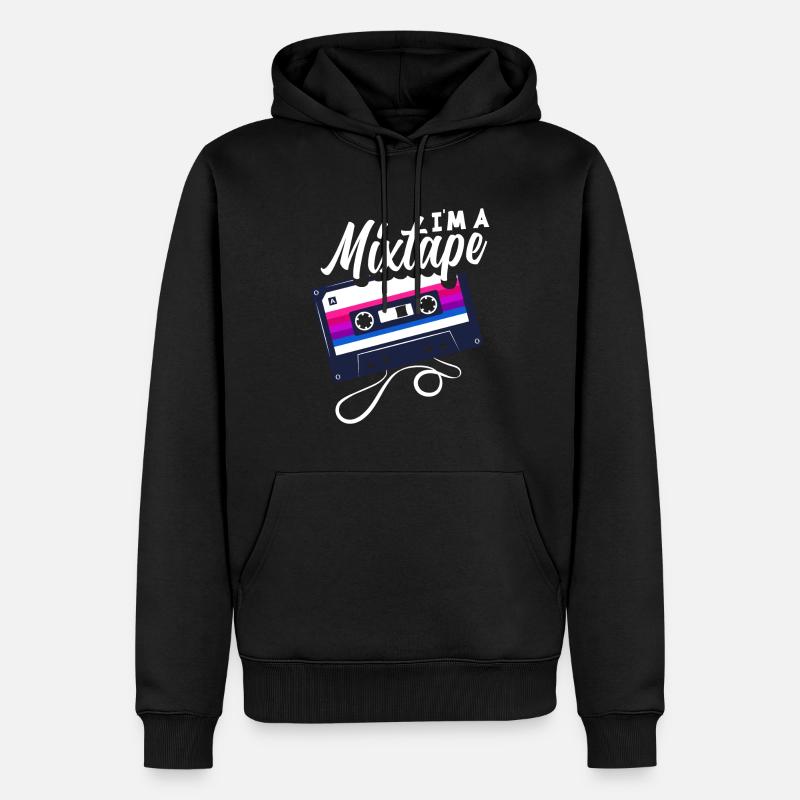Bisexuell Mixtape - Männer Premium Bio Hoodie - Schwarz