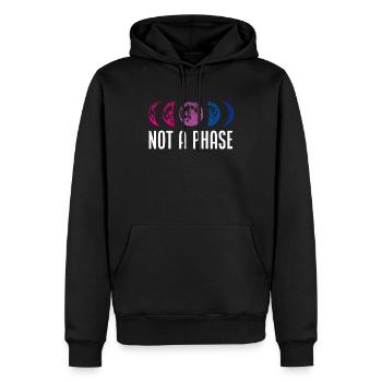 Bisexuell Phase - Männer Premium Bio Hoodie - Schwarz - Vorne - Nico (187cm)