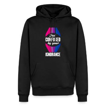 Bisexuell Gleichberechtigung Ignoranz - Männer Premium Bio Hoodie - Schwarz - Vorne - Nico (187cm)