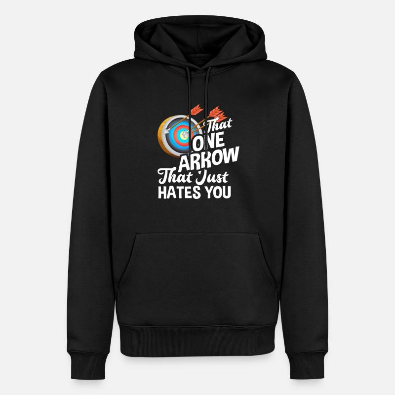 Bogen Bogenschießen - Männer Premium Bio Hoodie - Schwarz