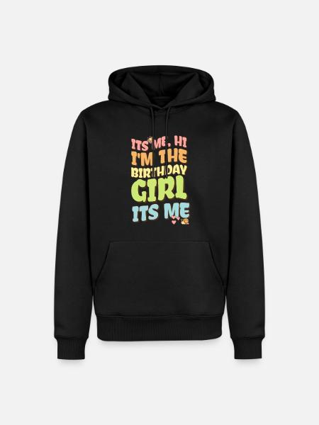 I'm a birthday girl - Men’s Premium Organic Hoodie - black