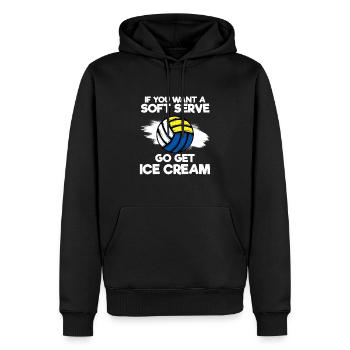 If You Want A Soft Serve Go Get Ice Cream - Männer Premium Bio Hoodie - Schwarz - Vorne - Nico (187cm)