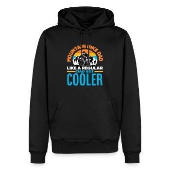 Mountain Biker Mountain Bike Dad Dad - Men’s Premium Organic Hoodie - black - Front - Nico (187cm)