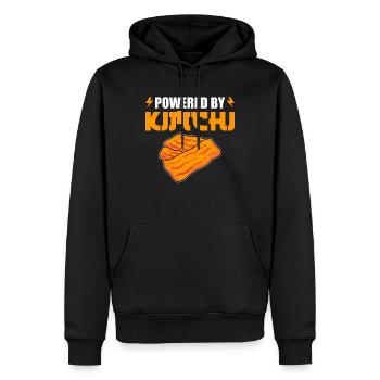 Powered By Kimchi Kimchi-Liebhaber - Männer Premium Bio Hoodie - Schwarz - Vorne - Nico (187cm)