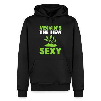 Lustige Veganer Vegan Aktivist - Männer Premium Bio Hoodie - Schwarz - Vorne - Nico (187cm)