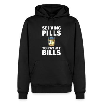 Lustiger Apotheker Apothekentechniker - Männer Premium Bio Hoodie - Schwarz - Vorne - Nico (187cm)